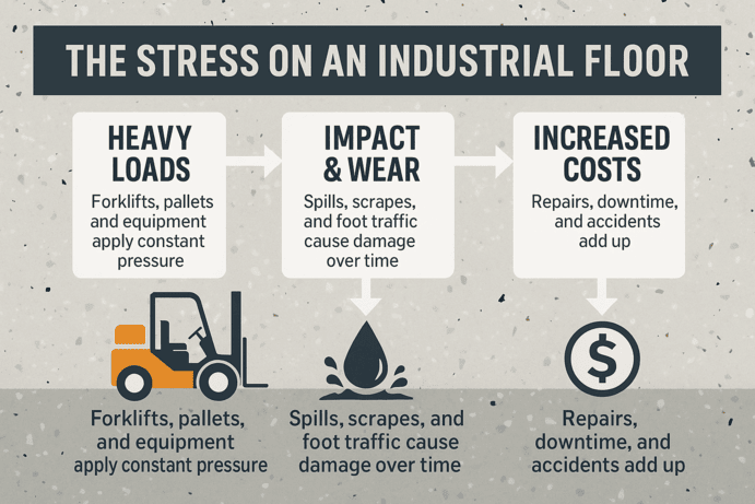 The Stress on an Industrial Floor